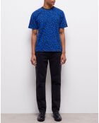 T-Shirt léopard bleu