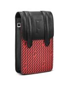 Sac Arguin rouge/noir - 18x11.5x3 cm