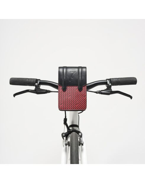 Sac Arguin rouge/noir - 18x11.5x3 cm