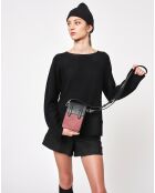 Sac Arguin rouge/noir - 18x11.5x3 cm