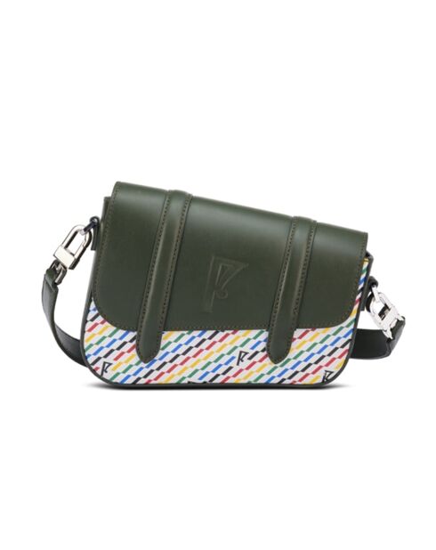 Borsa bordeaux multicolore - 14x19x4,5 cm