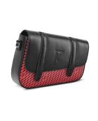 Sac Bordeaux rouge/noir - 14x19x4.5 cm