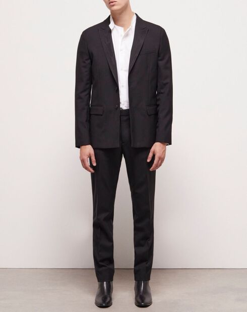 Veste de costume en Laine noire