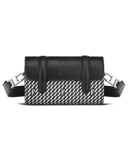 Schwarz/weiße Cyclo-Tasche - 10x17x4,5 cm