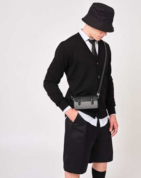 Sac Cyclo noir/blanc - 10x17x4.5 cm