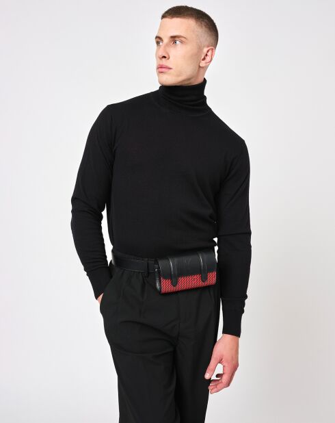 Sac Cyclo rouge/noir - 10x17x17 cm