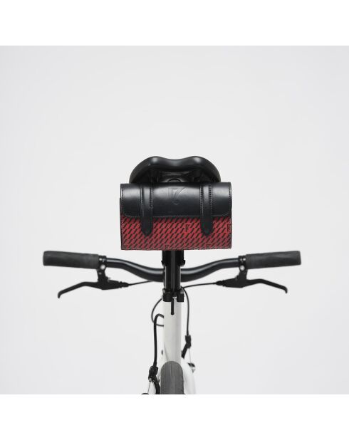 Sac Cyclo rouge/noir - 10x17x17 cm