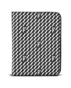 Etui passeport noir/blanc - 14x10x2 cm