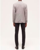 Veste de costume en Laine à motifs grise
