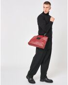 Sac Faret rouge/noir - 38x36x8.5 cm