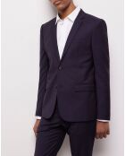 Veste de Costume 100% Laine bleu marine