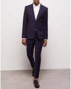 Veste de Costume 100% Laine bleu marine
