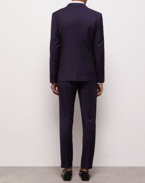 Veste de Costume 100% Laine bleu marine