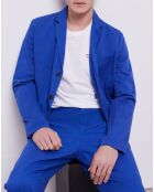 Veste coupe droite bleue