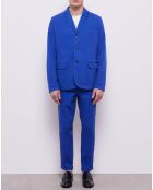 Veste coupe droite bleue