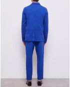 Veste coupe droite bleue