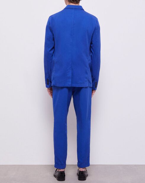 Veste coupe droite bleue