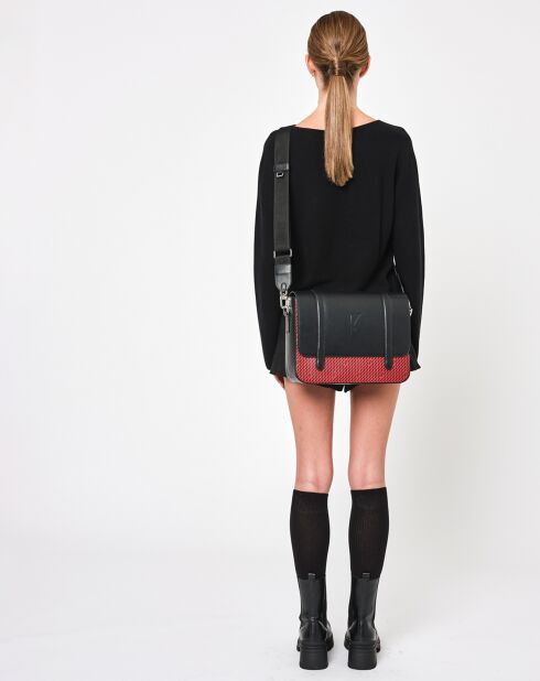 Sac Moulleau rouge/noir - 22x30x9 cm