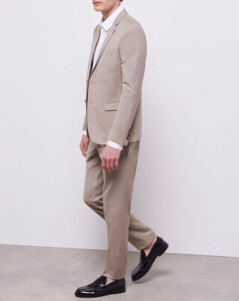 Veste de Costume 100% Laine beige
