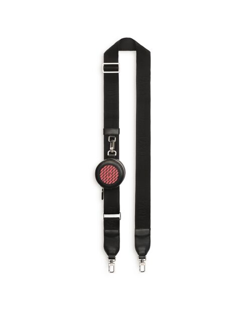 Porte air Pod noir/rouge - 6.5x6.5x3.5 cm