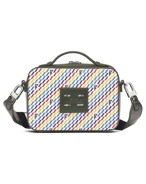 Petit Sac en Toile enduite Pyla vert/multicolore - 13x19x6.5 cm