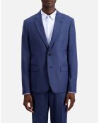 Veste en flanelle bleue