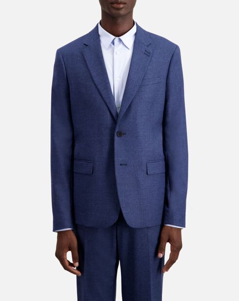 Veste en flanelle bleue