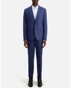 Veste en flanelle bleue
