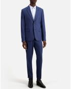 Veste en flanelle bleue