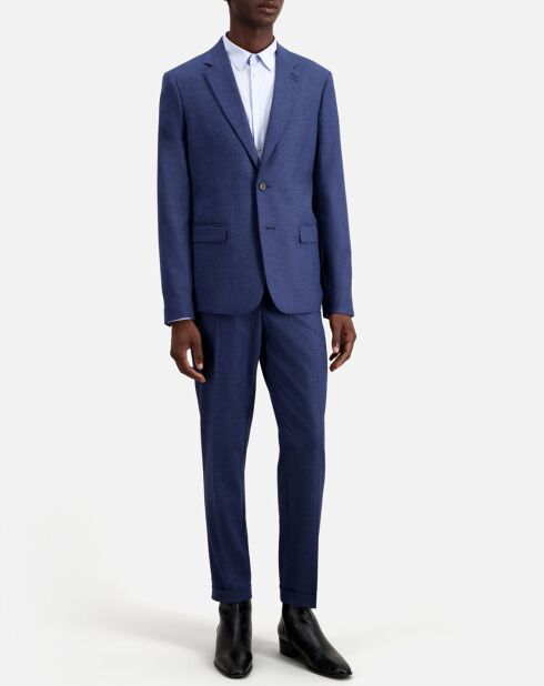 Veste en flanelle bleue