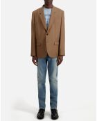 Veste 100% Laine camel