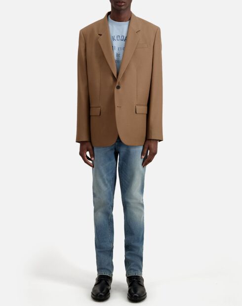 Veste 100% Laine camel