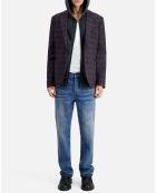 Veste en Laine mélangée à carreaux multicolore