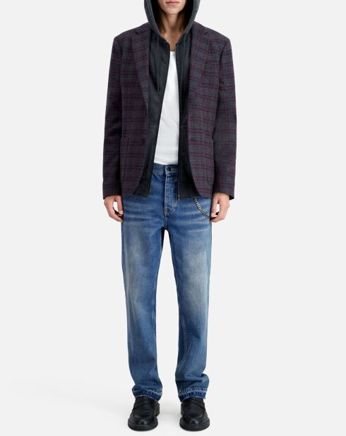 Veste en Laine mélangée à carreaux multicolore
