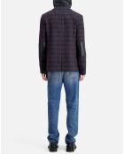 Veste en Laine mélangée à carreaux multicolore