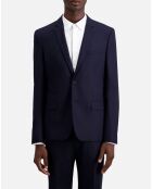 Veste de costume en Laine bleu marine
