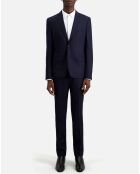 Veste de costume en Laine bleu marine