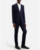 Veste de costume en Laine bleu marine