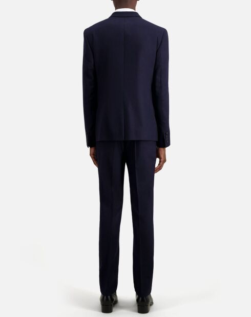 Veste de costume en Laine bleu marine