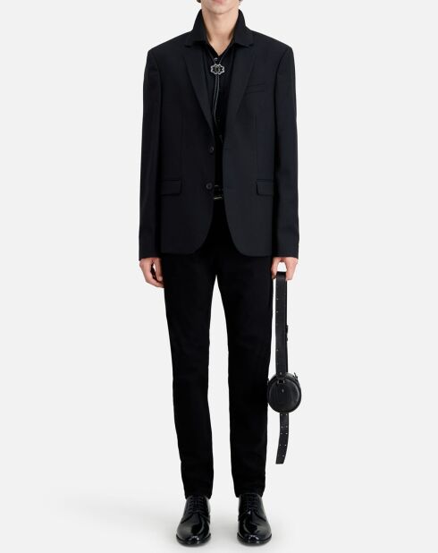 Veste de Costume 100% Laine noire