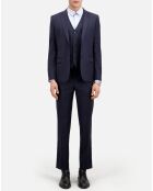 Veste de Costume 100% Laine bleu marine