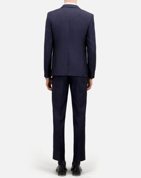 Marineblauw colbert van 100% wol