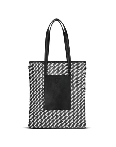 Sac Julien noir/blanc - 38x36 cm