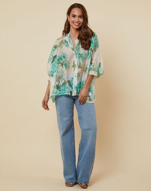 Chemise Gina verte