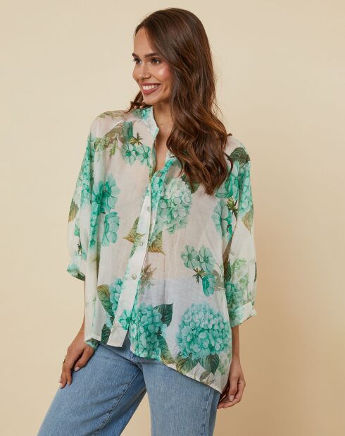 Chemise Gina verte