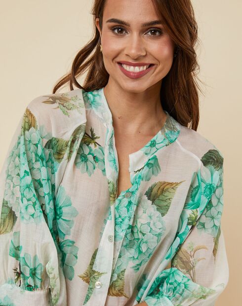 Chemise Gina verte