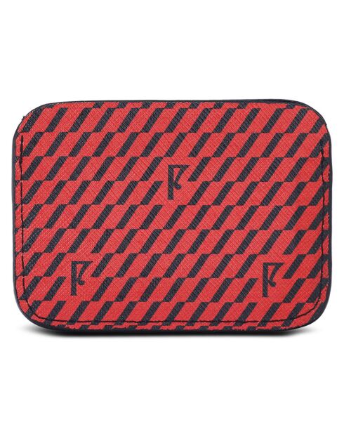 Porte carte noir/rouge - 7.5x10.5x0.5 cm