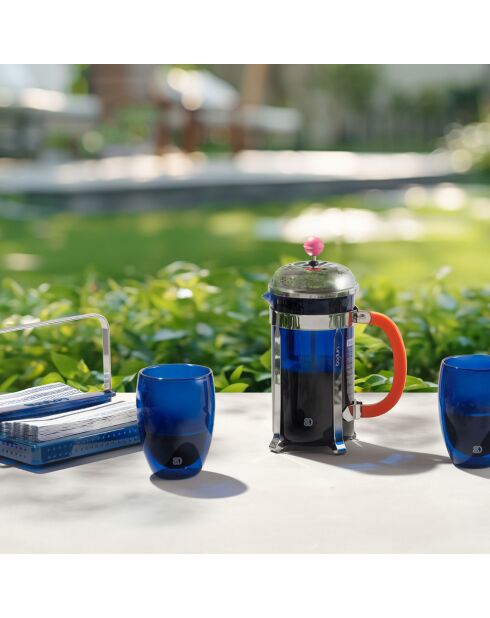 Cafetière à piston Chambord orange/chrome - 1 L