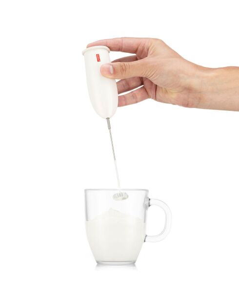 Fouet à lait électrique blanc