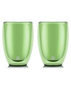 6 Verres Pavina espresso double paroi vert - 0.35 L